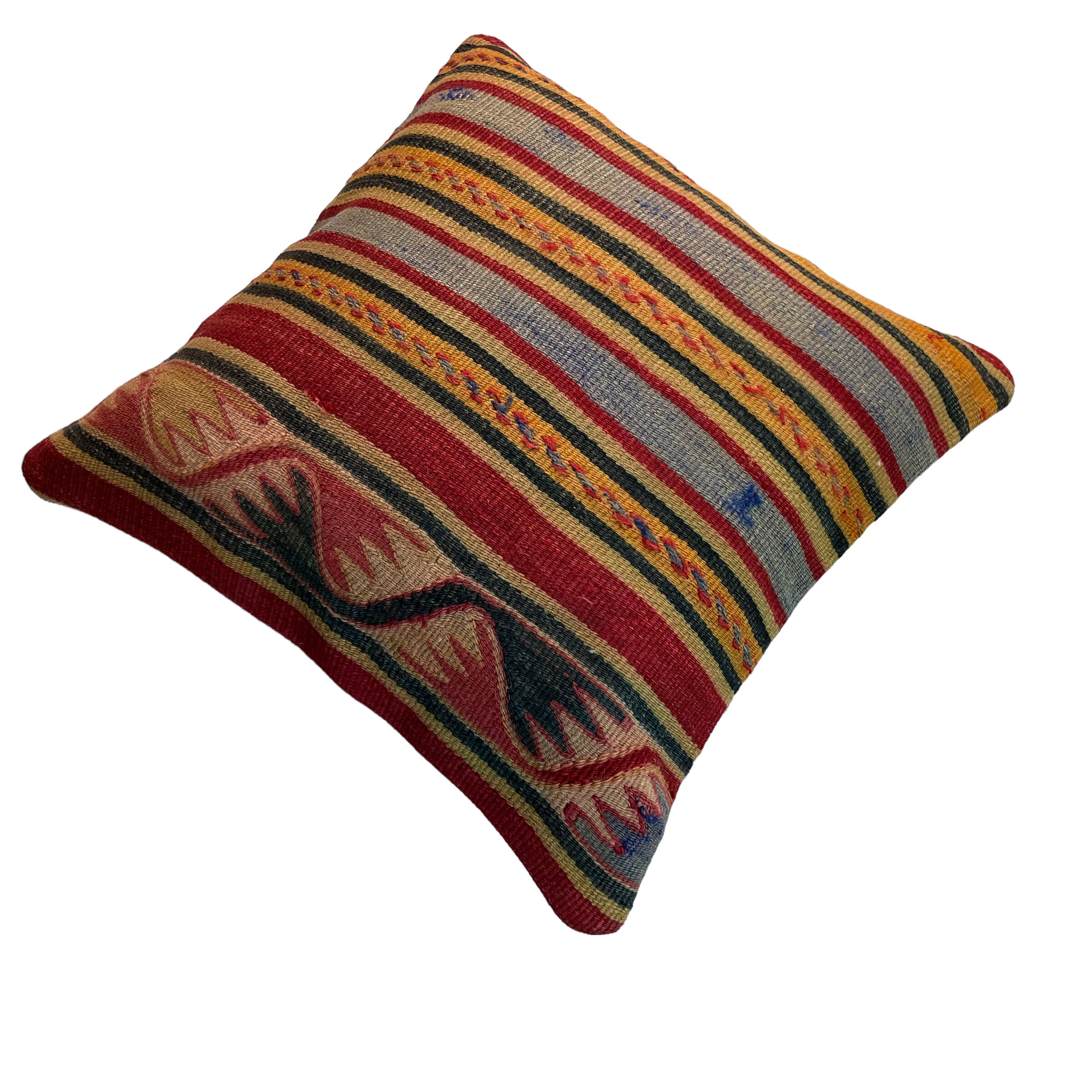 Vintage Turkish kilim cushion cover 40 x 40 cm