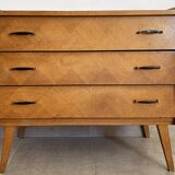 Oak chest of drawers from the scandinavian 60s