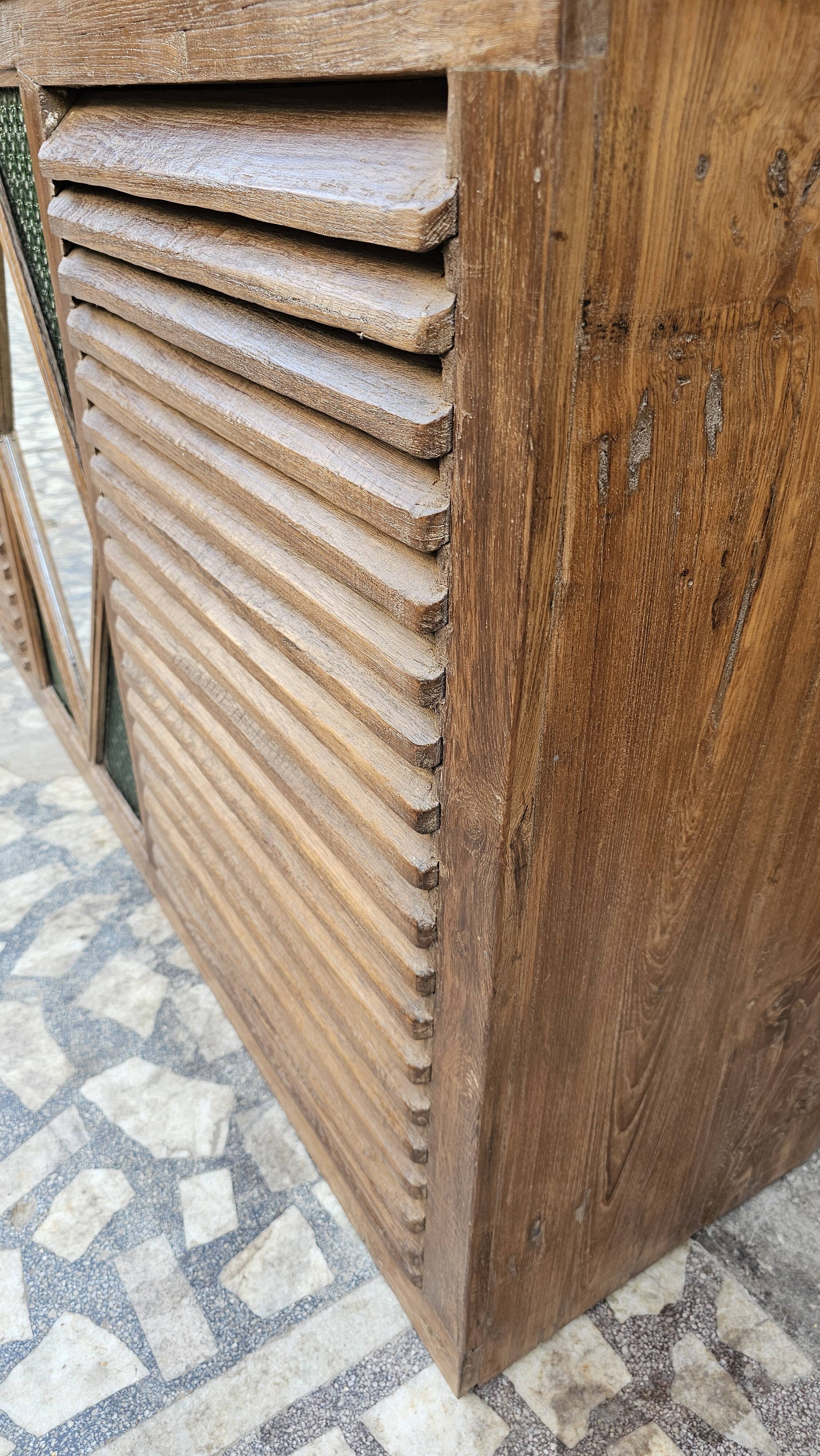 Old shop counter in Burmese teak.