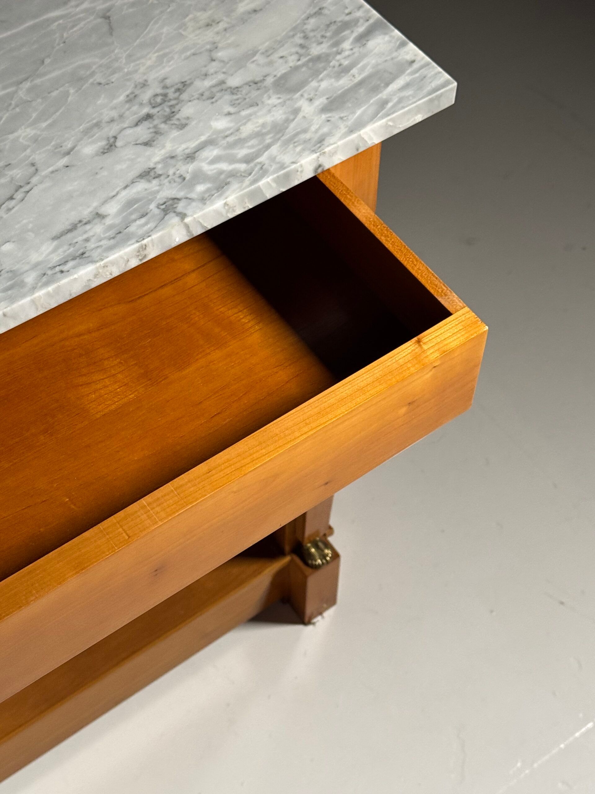 Empire style trumeau with marble top