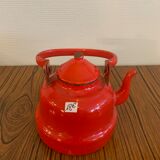 Enamelled teapot