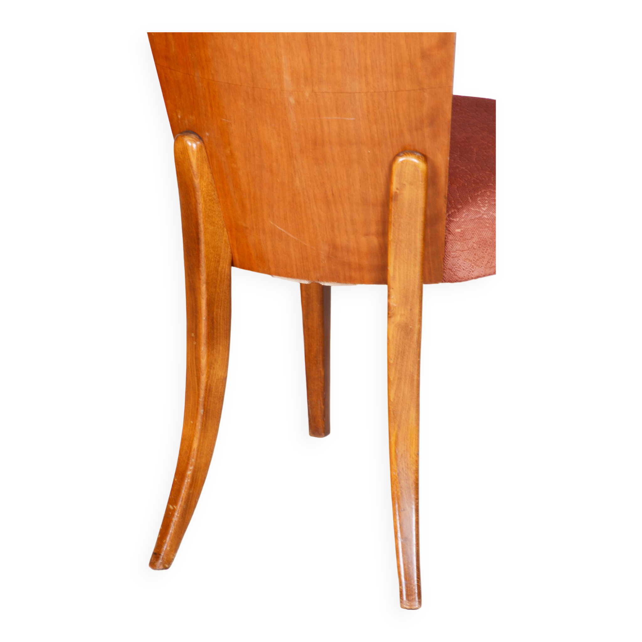 Set of Four Original ArtDeco Beech Chairs, Halabala, UP Zavody, Czechia, 1940s