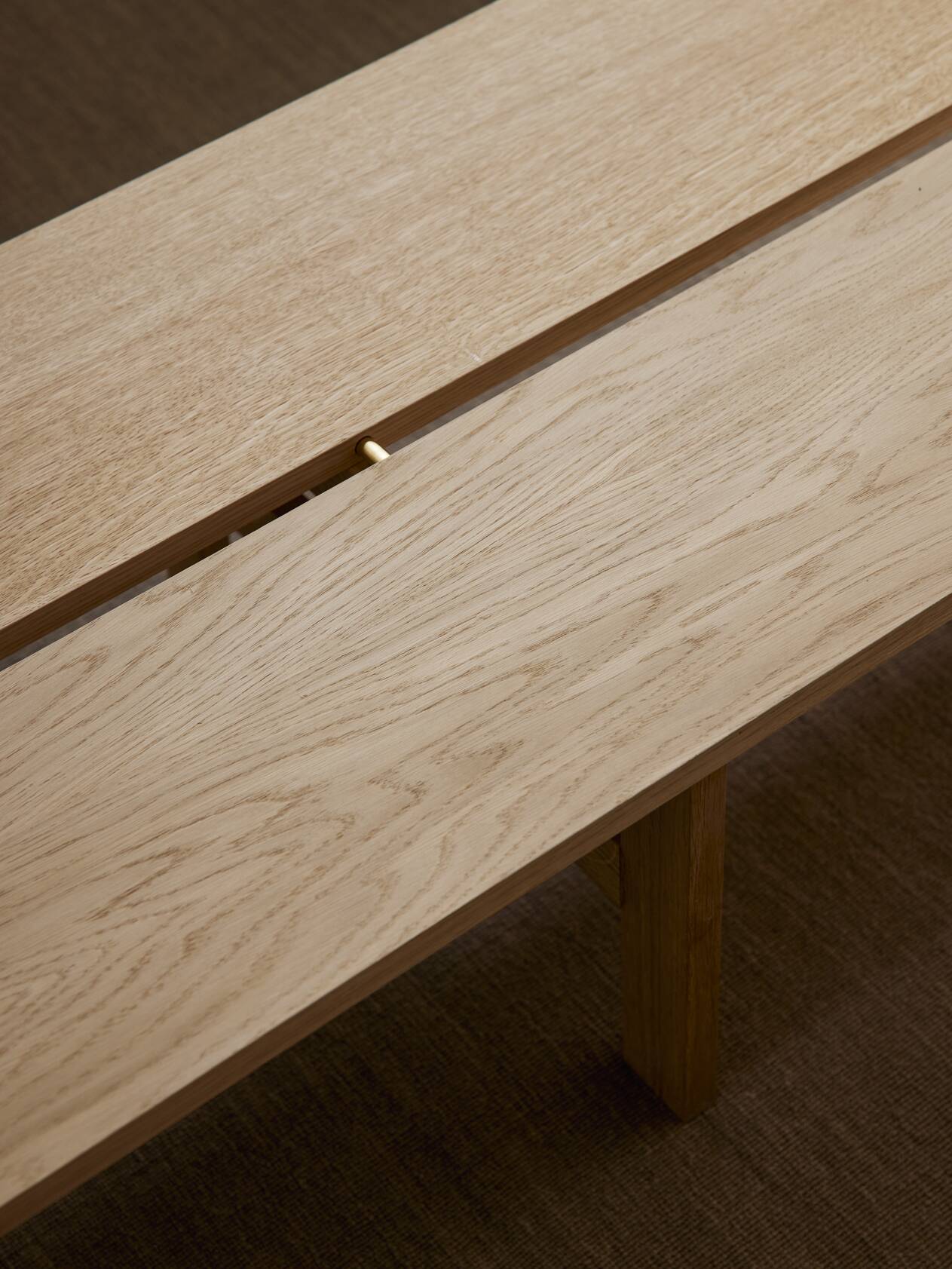 Sustainable design oak rectangular coffee table