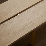 Sustainable design oak rectangular coffee table