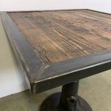 Industrial square coffee table, 1960s