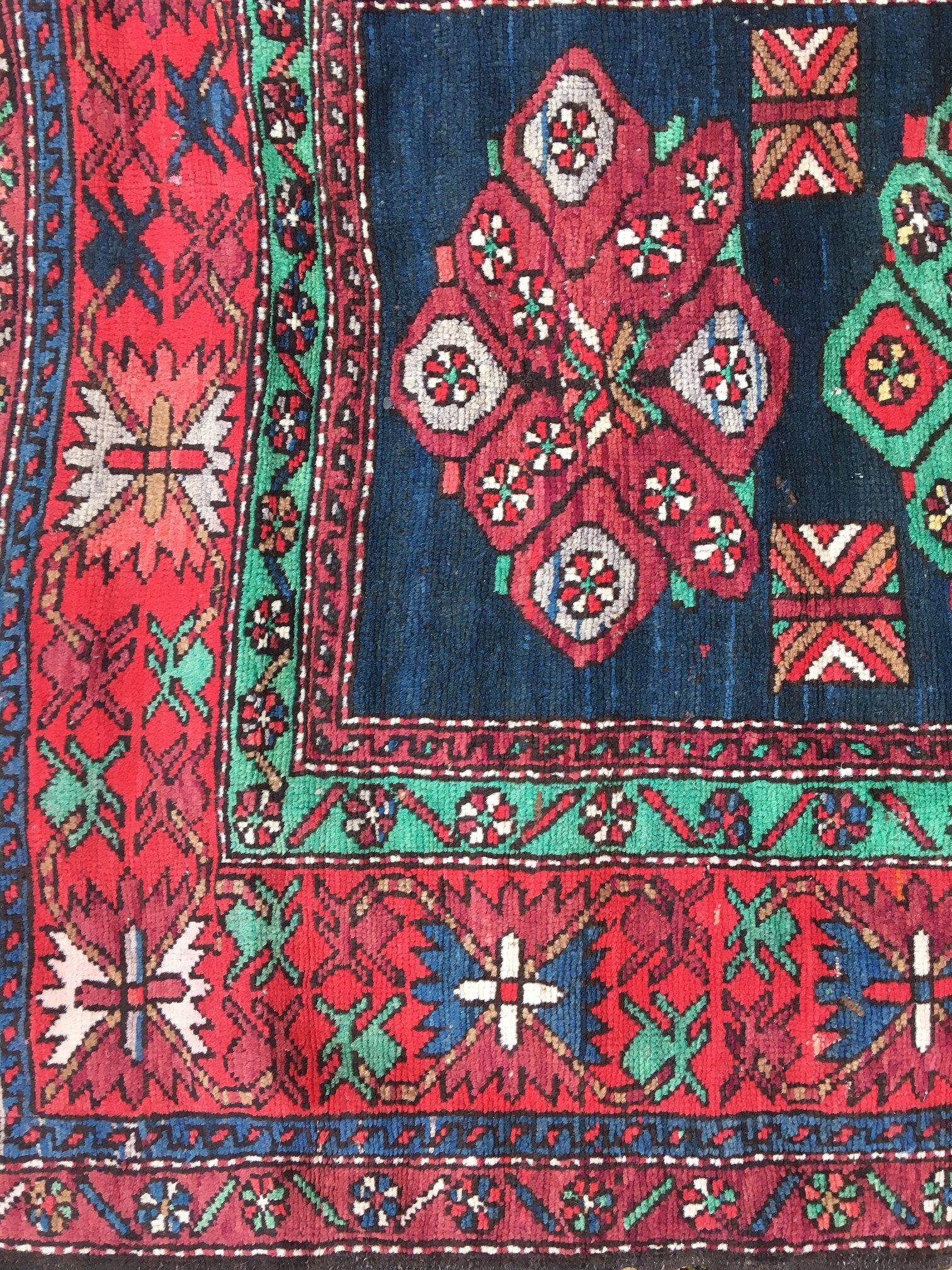 Caucasian kazak rug 223x122cm