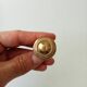 Vintage furniture knob in gilded brass