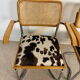 4 fauteuils cannés chrome et bois années 70