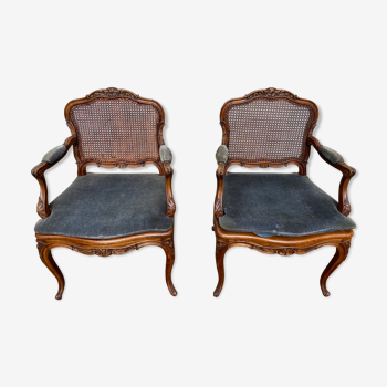 Louis XV cabriolet armchairs