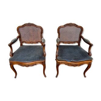 Louis XV cabriolet armchairs