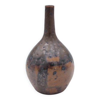 Stoneware vase signed gaudry - st amand en puisaye