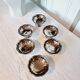 6 classic ice cream or Macedonian stainless steel bowls