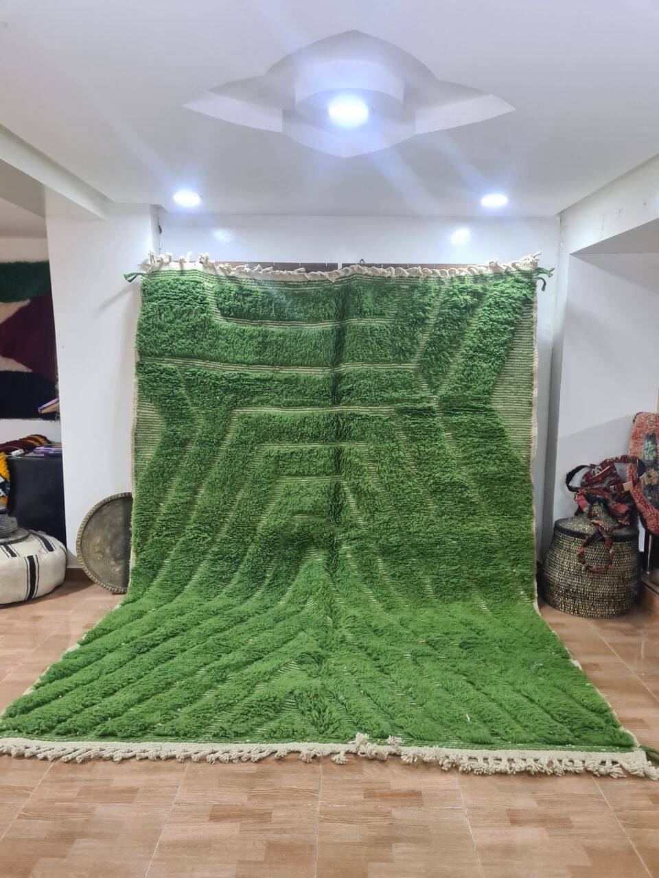 Handmade wool Berber rug 300X200 cm