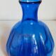 Trio of vintage blown glass soliflore vases
