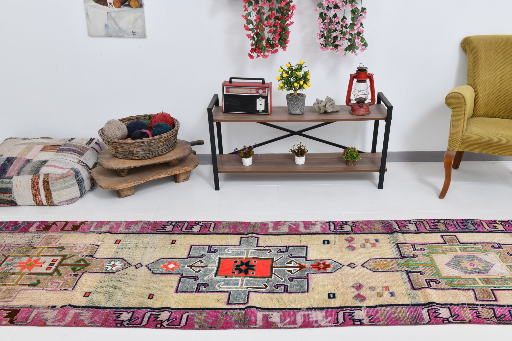 3x12 Vintage Herki Runner Rug
