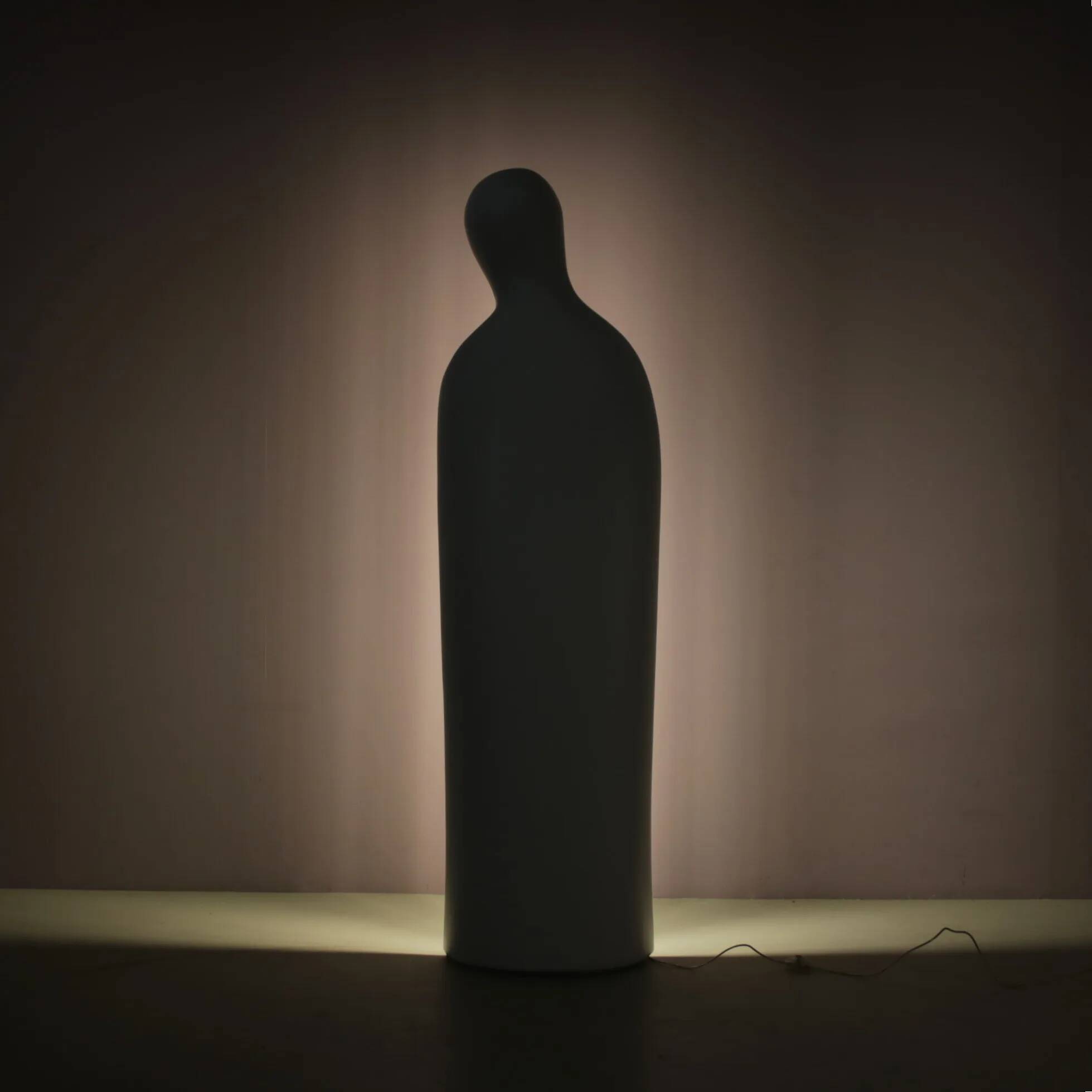 “Dulcinea” floor lamp by Mimmo Paladino for Danese, Italy 2000s