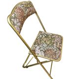 Folding chairs with floral pattern