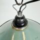Industrial Petrol Enamel Factory Pendant Lamp, 1960s