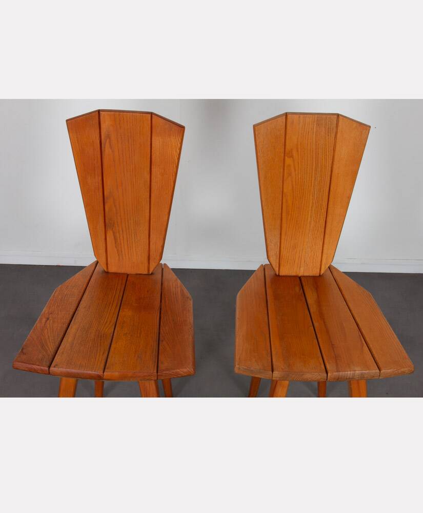 Suite of 6 chairs by Franciszek Aplewicz for LAD, 1960
