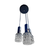 Raak waterfall suspension, Amsterdam, chrome and glass, 70s