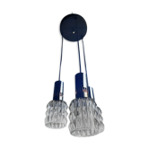 Raak waterfall suspension, Amsterdam, chrome and glass, 70s