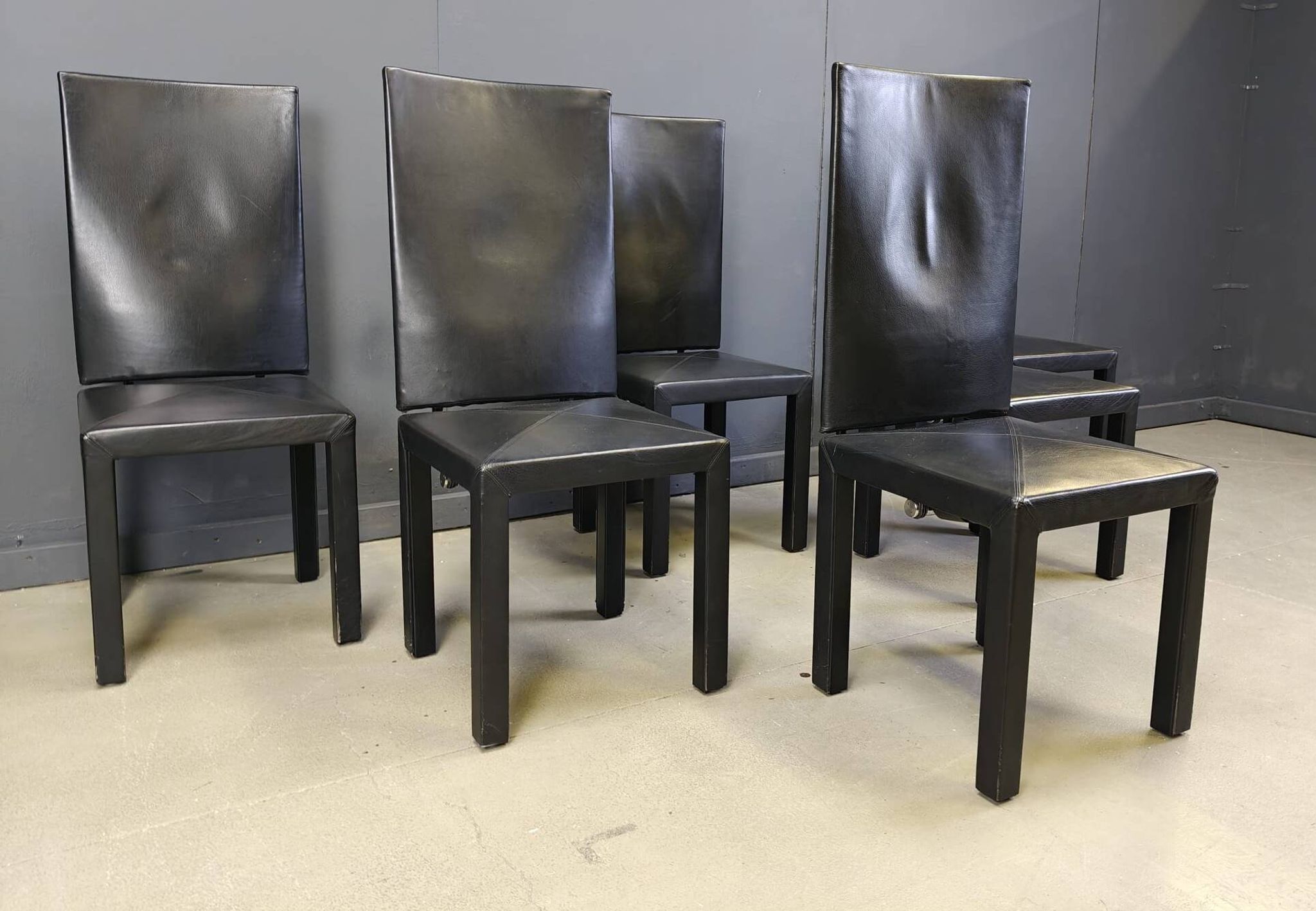 Arcalla high back dining chairs by Paolo Piva for B& B Italia set of 6