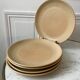Set of 5 stoneware plates made in France 60s and 70s