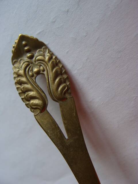 Vintage brass teaspoons