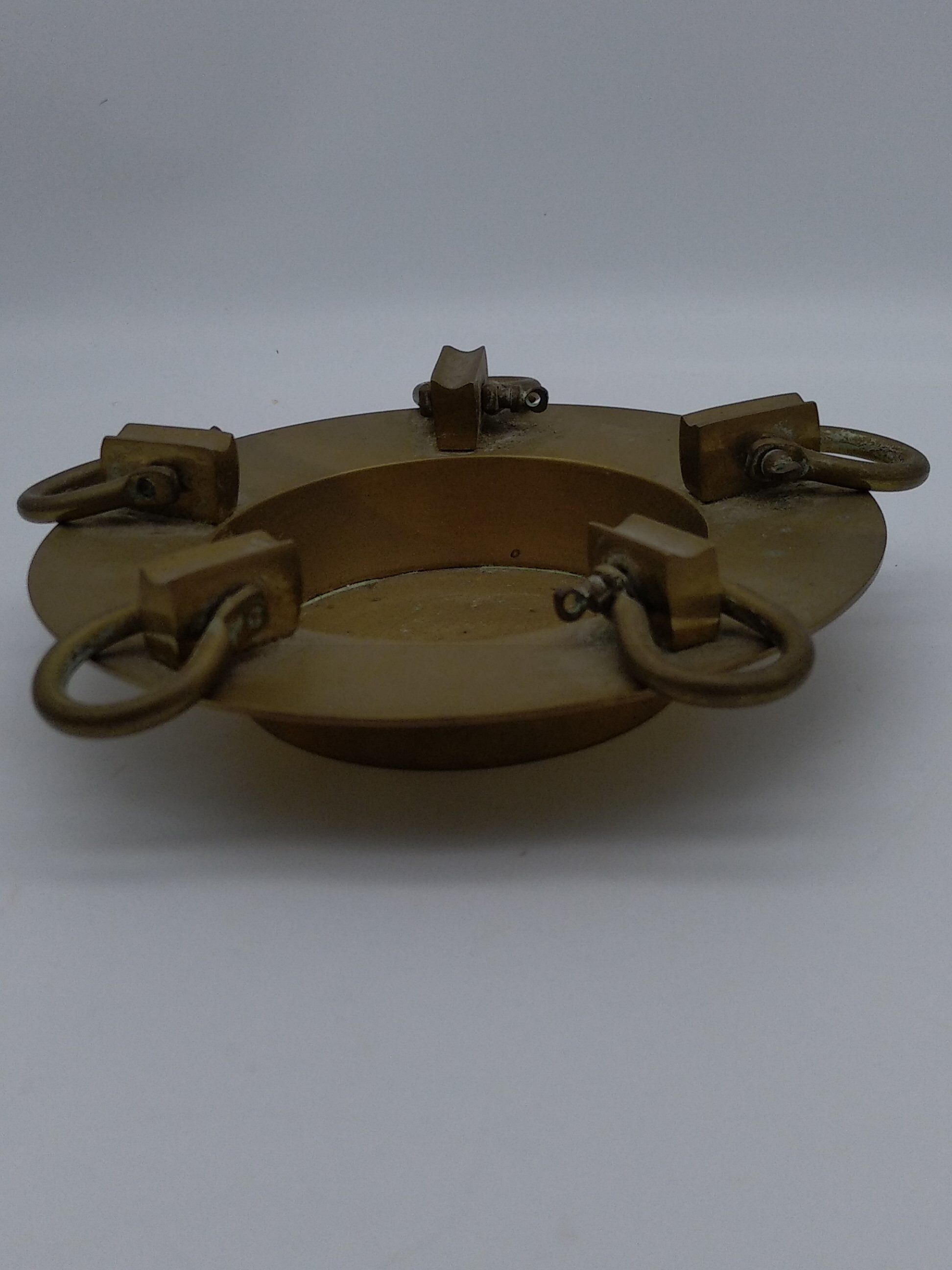 Cendrier en  laiton style marine avec manilles