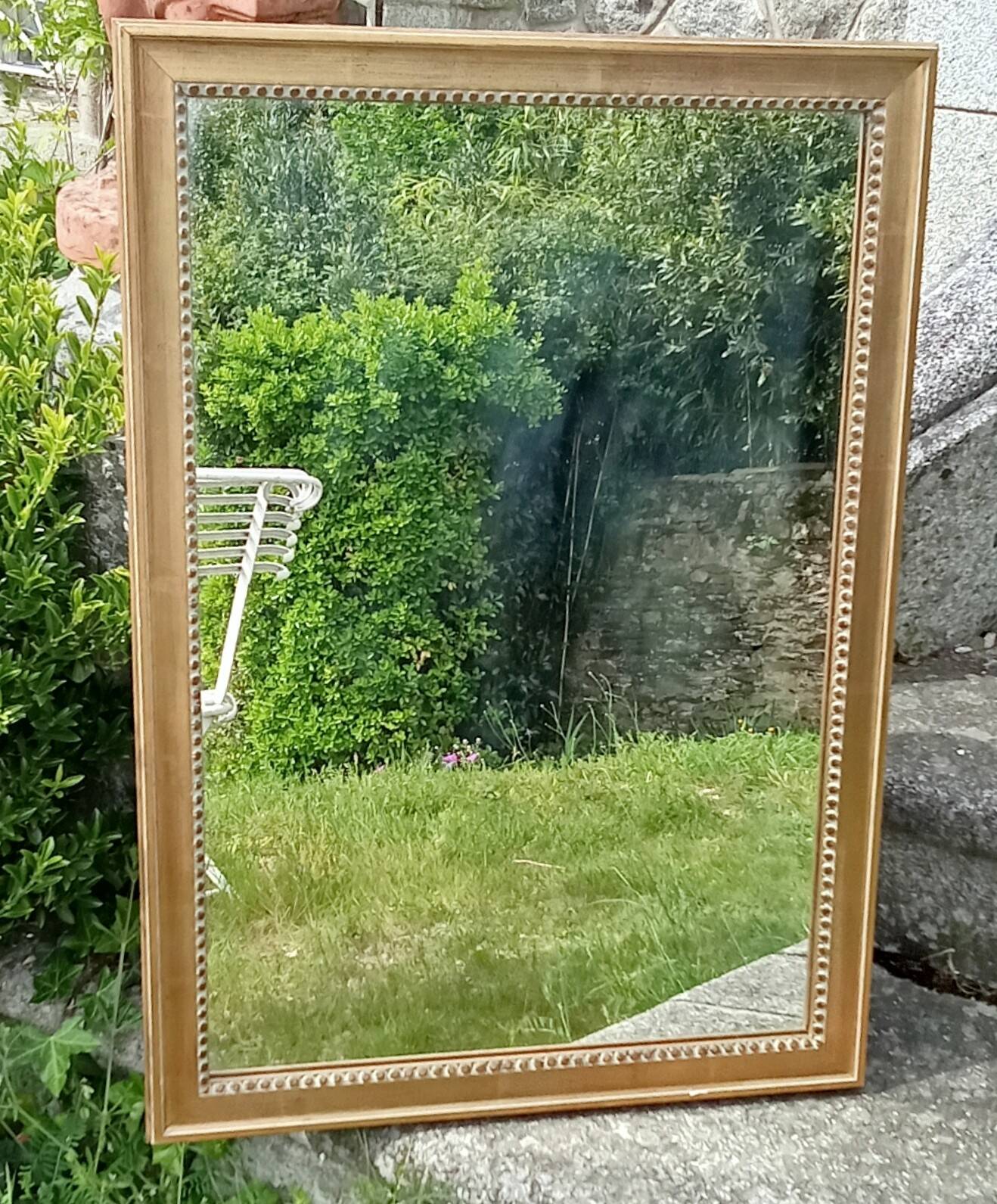 Antique gilded mirror