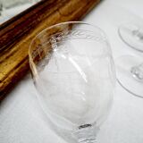 Set 8 verres à digestif cristal ciselé
