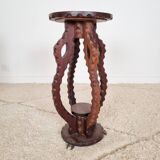 Pair of African-style side tables