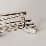 Silver metal modernist table mat