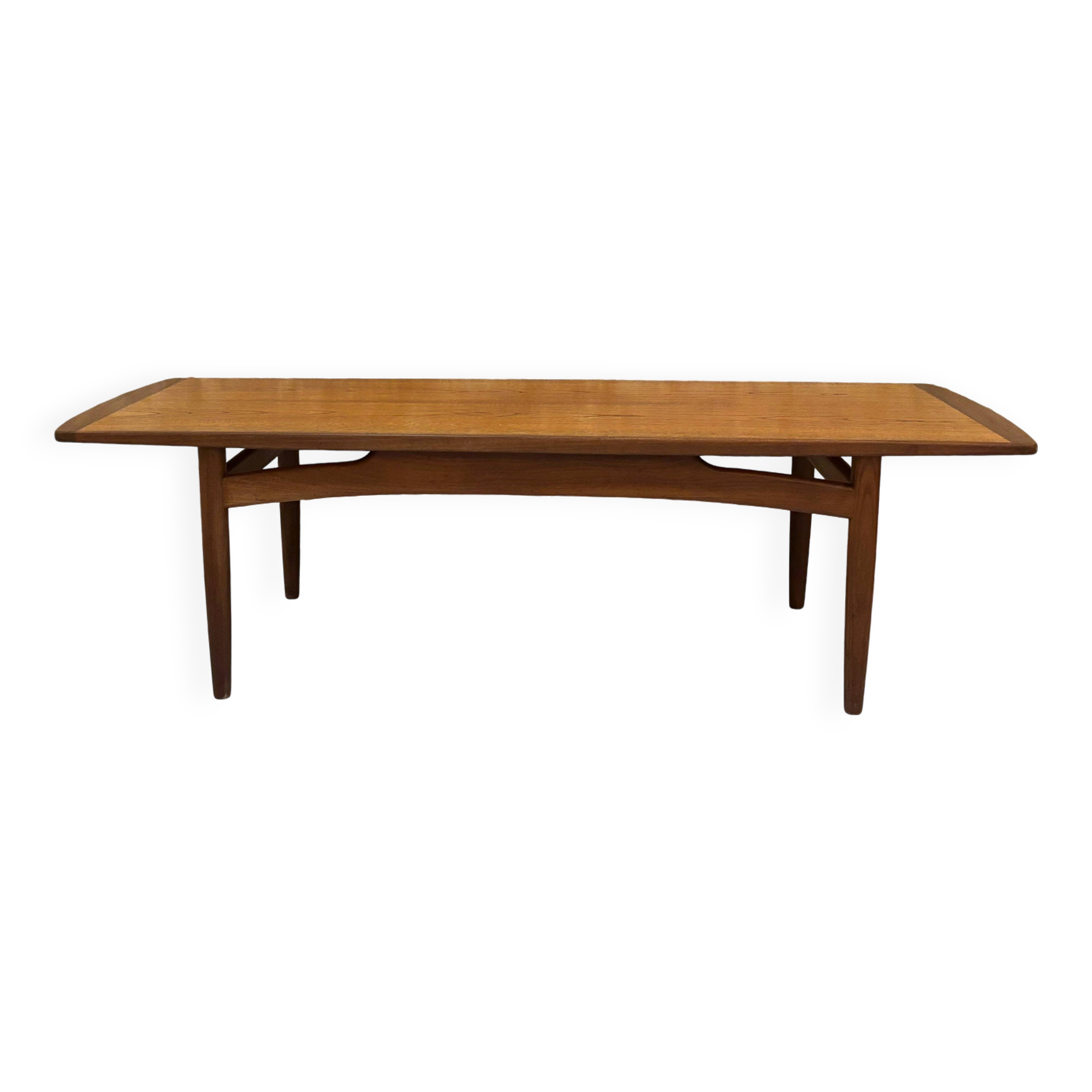 Large Scandinavian teak coffee table