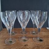 6 crystal wine glasses from Lorraine