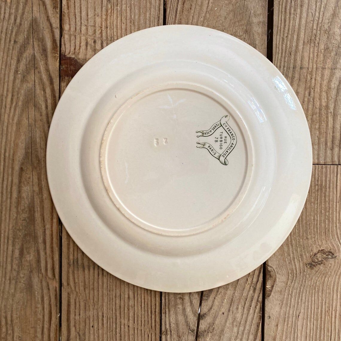 Mismatched cottage iron earth plates