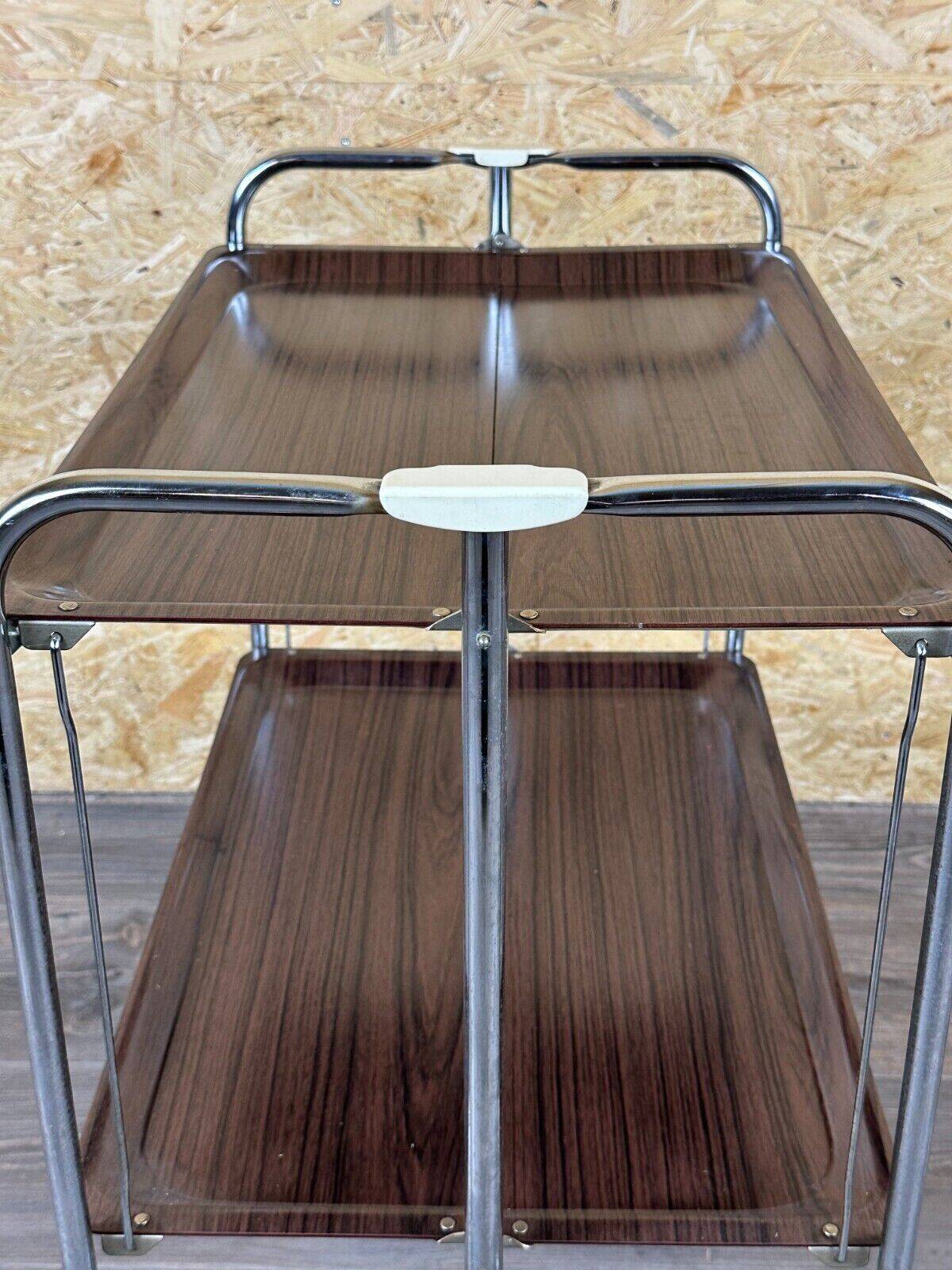 60s 70s serving trolley dinette side table space age brown design