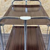 60s 70s serving trolley dinette side table space age brown design