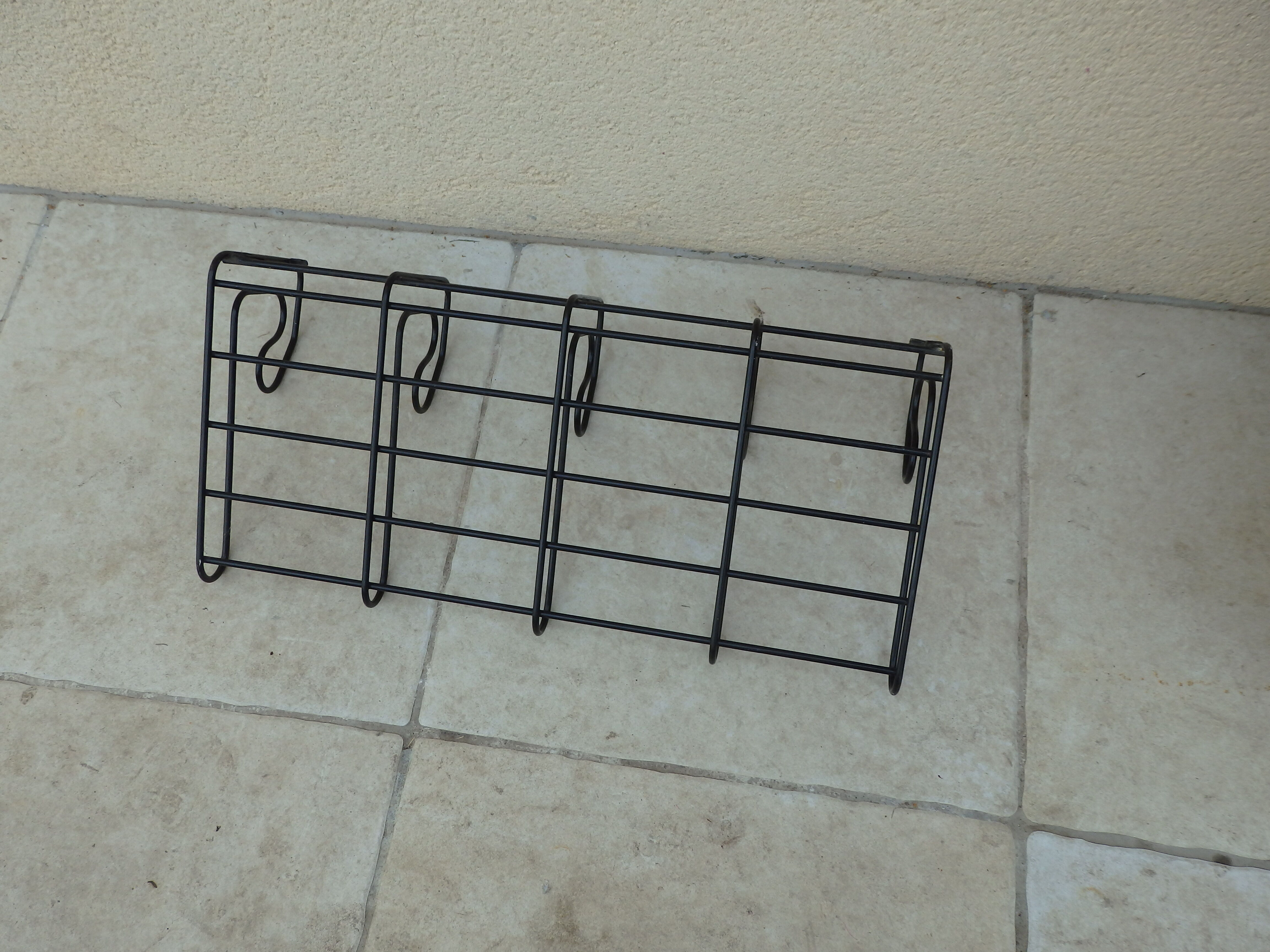 Vintage coat rack Ikea year 80 metal 5 hooks