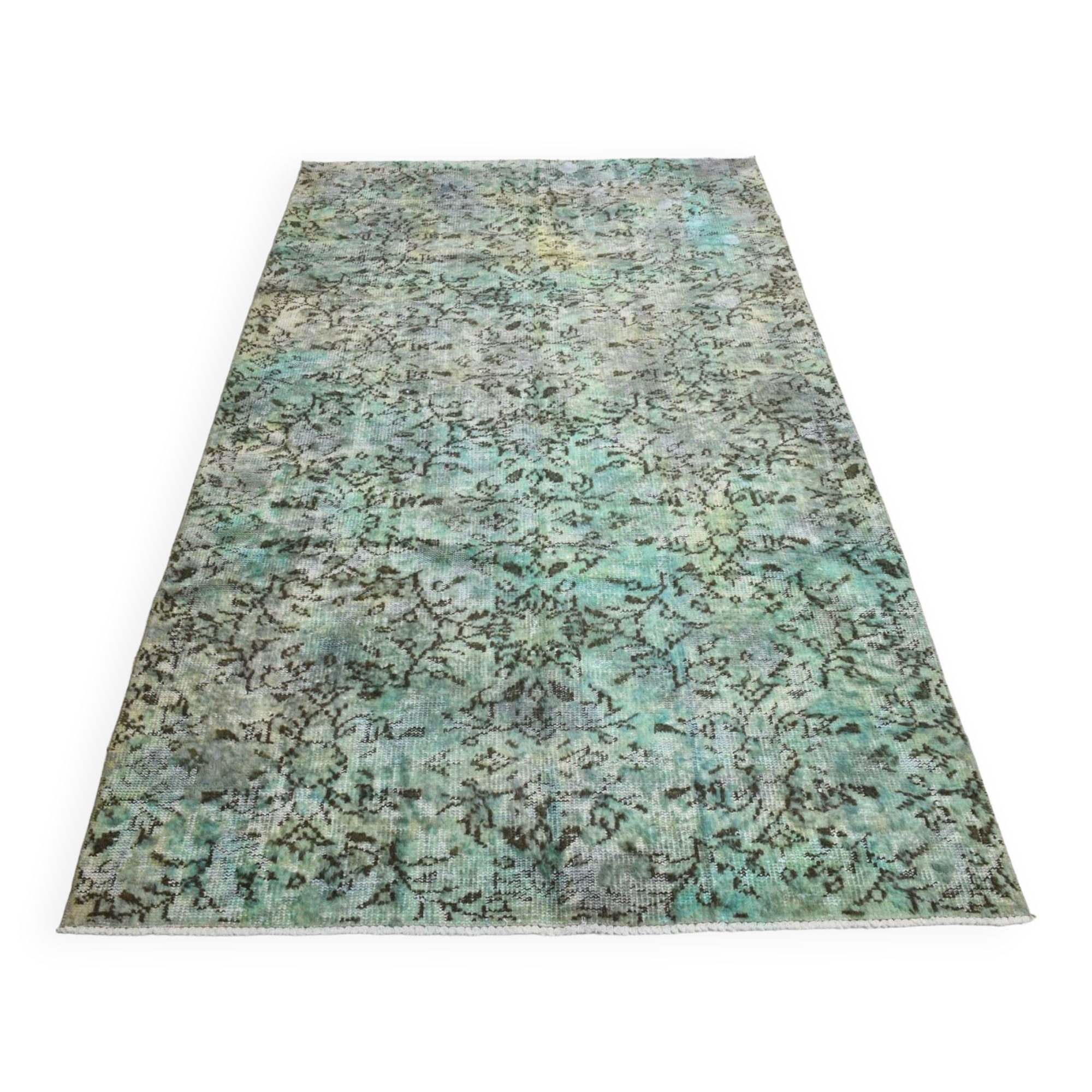 5x8 plants style vintage rug, 148x243cm