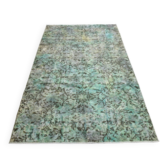 Tapis vintage style plantes 5x8, 148x243cm