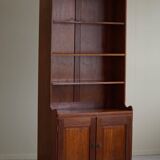 Rare high cabinet in teak by Martin Nyrop for Rud. Rasmussen, Denmark, early 20th century.