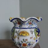 Pot vase Desvres Fourmaintraux Courquin 19th