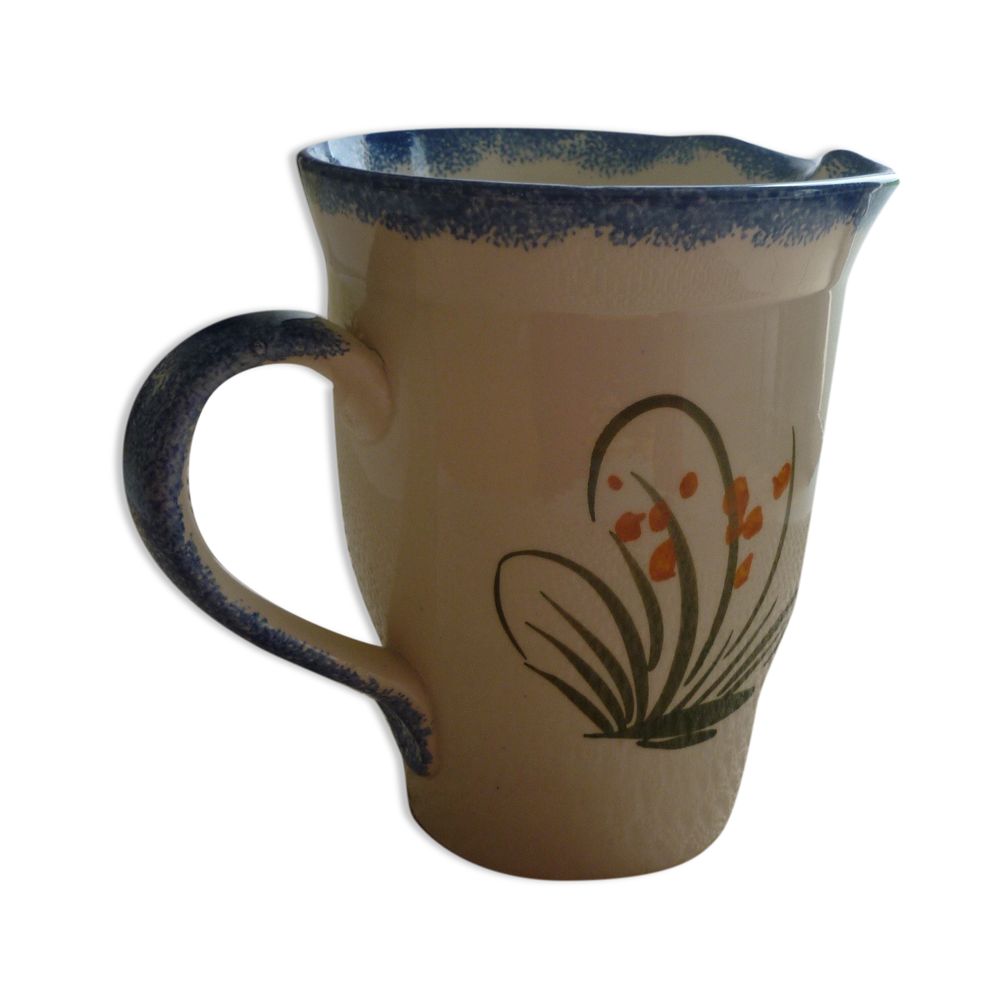 Ceramic pitcher Breton decoration