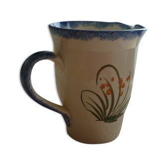 Ceramic pitcher Breton decoration