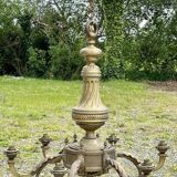 Lustre en bronze fin XIXème 6 feux