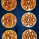 6 oyster plates majolica barbotine Longchamp