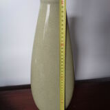 Vase Raku vert craquelé