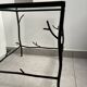 Wrought iron side table "branching"