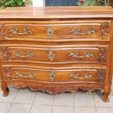 18th-century Louis XV walnut commode.